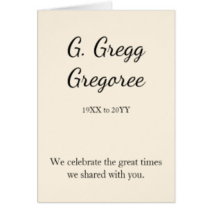 Konservative und schlichte Begräbnis-