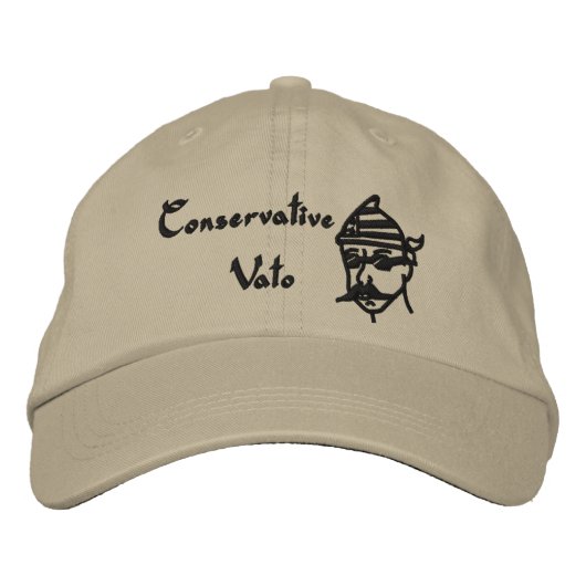 Konservative Vato Baseball Cap bestickt Bestickte Baseballkappe (Vorderseite)