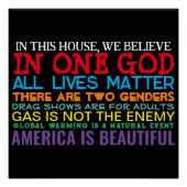 KONSERVATIVE WERTE - GLOSSY POSTER (Vorderseite)