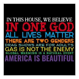 KONSERVATIVE WERTE - GLOSSY POSTER