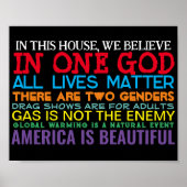 KONSERVATIVE WERTE - POSTER (Vorne)