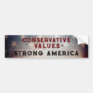 Konservative Werte = Strong America Sticker Autoaufkleber