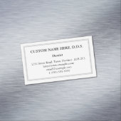 Konservative Zahnärzte Magnetkarte Magnetische Visitenkarte (Beispiel)