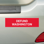 Konservativer Autoaufkleber "Defund Washington" (Auf Auto)