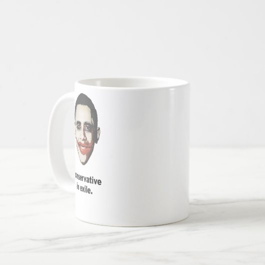 Konservativer im Exil Kaffeetasse (Vorderseite Links)