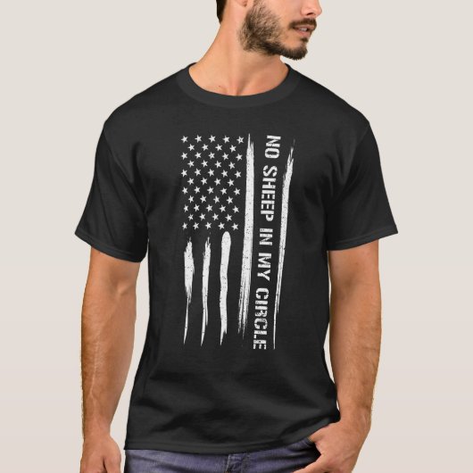 Konservativer Keine Schafe In Meinem Kreis - Ameri T-Shirt (Vorderseite)