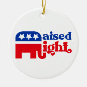 Konservativer Republikaner der Republikaner der Re Keramik Ornament (Vorne)