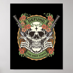 Konservativer Streichung des Deep State Republikan Poster