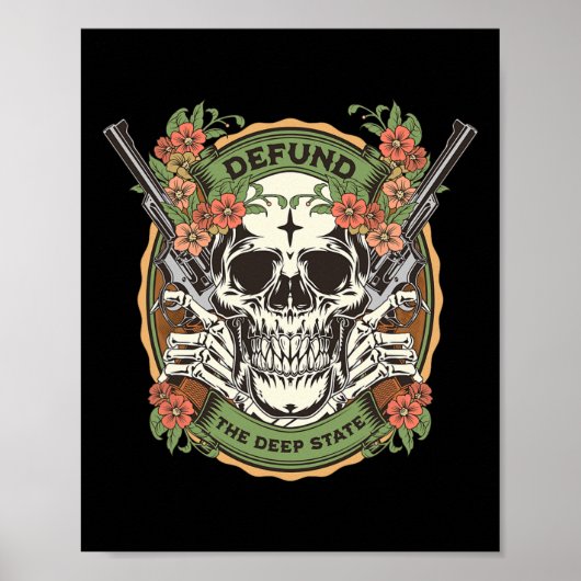 Konservativer Streichung des Deep State Republikan Poster (Vorne)