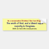 Konservatives christliches autoaufkleber (Vorne)