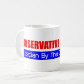 Konservatives christliches kaffeetasse (Vorderseite Links)