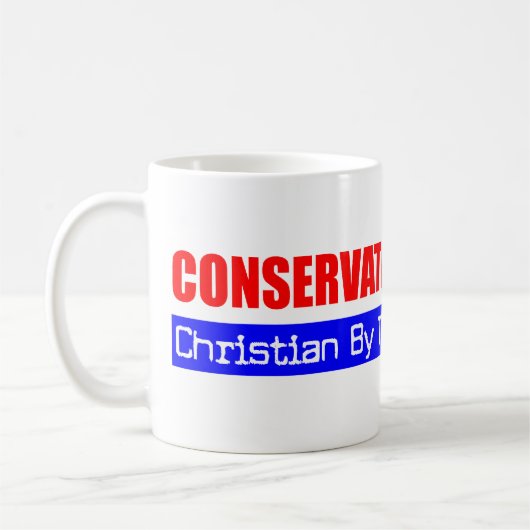Konservatives christliches kaffeetasse (Links)