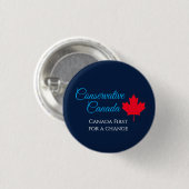 Konservatives Kanada. Kanada zuerst, ein Wechsel t Button (Vorne & Hinten)
