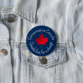 Konservatives Kanada. Kanada zuerst für einen Wech Button (Beispiel)