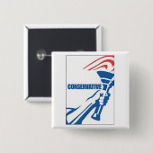 Konservatives Party-Fackel-Logo Button (Vorne & Hinten)