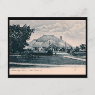 Konservatorium, Lincoln Park, Chicago 1908 Vintag Postkarte