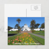 Konservatorium von San Francisco für Blume Postkarte (Vorne/Hinten)