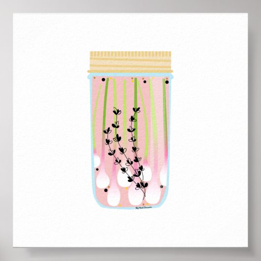 Konserven - Frühlingszwiebeln Poster (Vorne)