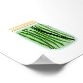 Konserven - Grüne Bohnen Poster (Ecke)