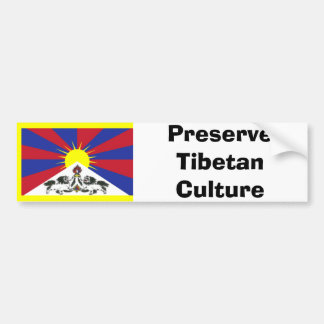 Konserven-Tibetaner-Kultur Autoaufkleber