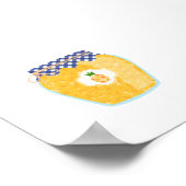 Konserven von Lebensmitteln - Ananas Poster (Ecke)