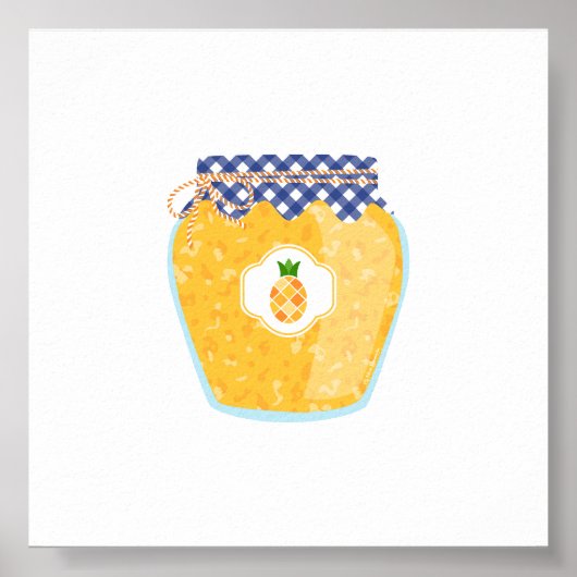 Konserven von Lebensmitteln - Ananas Poster (Vorne)