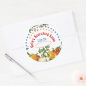 Konservenaufkleber Runder Aufkleber (Umschlag)