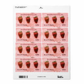 Konservenetikett für Strawberry (Vorne)