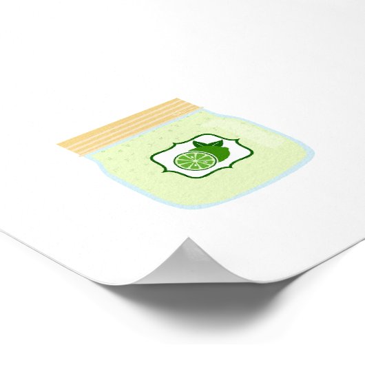 Konservenfutter - Limone Kruste Poster (Ecke)