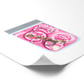 Konservenfutter - Rote Onien in Picknicken Poster (Ecke)