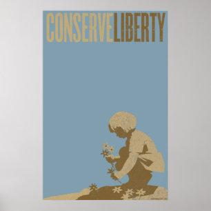 Konservieren Sie Freiheits-Druck Poster