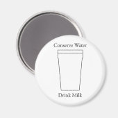 Konservieren Sie Trinkmilch Magnet (Vorderseite/Rückseite)