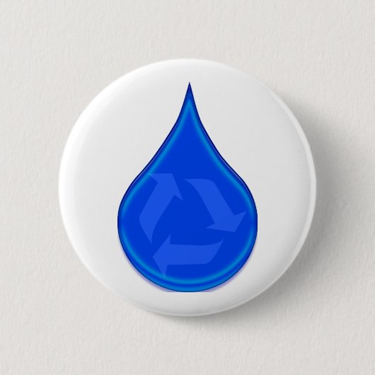 Konservieren Sie und retten Sie Wasser Button (Vorderseite)