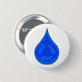 Konservieren Sie und retten Sie Wasser Button (Vorne & Hinten)