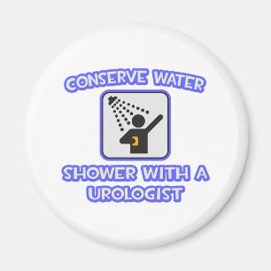 Konservieren Sie Wasser .. Dusche mit Urologe Magnet