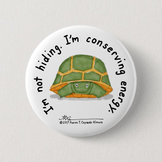 Konservierenenergie-Weiß-Knopf Button (Vorderseite)