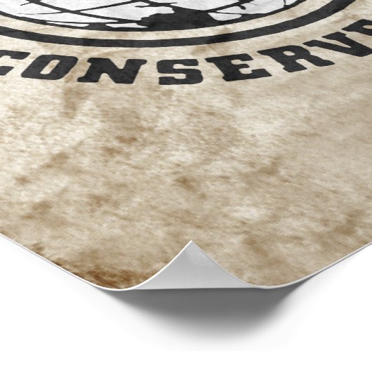 KONSERVIERTES WASSER POSTER (Ecke)