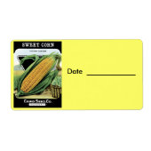 Konservierung/Einfrieren von Etiketten für Mais (Vorne)