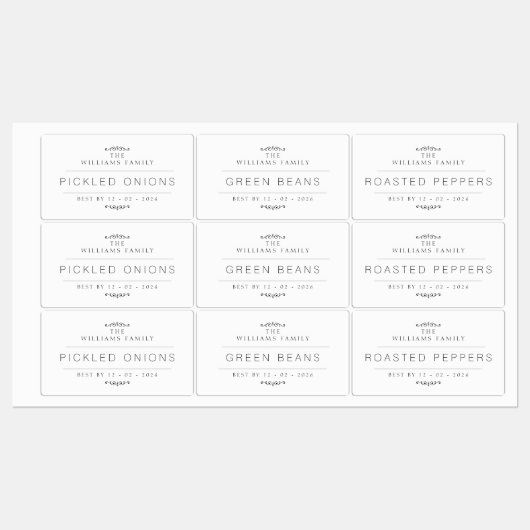 Konservierung Etiketten (Blatt)