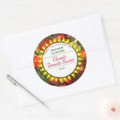 Konservierung von Tomaten/Paradeisern, die aus der Runder Aufkleber (Umschlag)