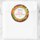 Konservierung von Tomaten/Paradeisern, die aus der Runder Aufkleber (Tasche)