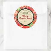 Konservierung von Tomaten/Paradeisern, die aus der Runder Aufkleber (Tasche)