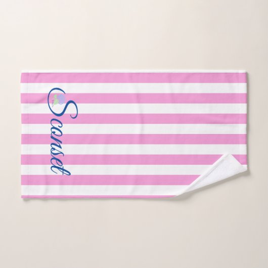 Konset/Handtuch, rosa Streifen Handtuch (Handtuch)