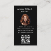 Konsignationsboutique-Shop, Mode-Modell-QR-Code Visitenkarte (Rückseite)