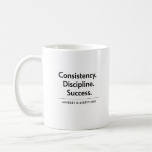 Konsistenz Disziplin Erfolg Geschenk Kaffeetasse