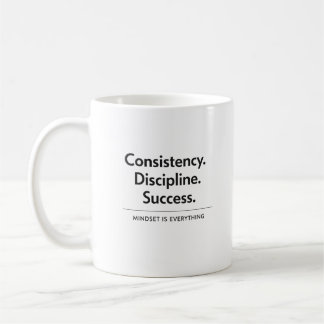Konsistenz Disziplin Erfolg Geschenk  Kaffeetasse