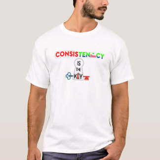 Konsistenz ist der Schlüssel, Motivations-T-Shirt T-Shirt