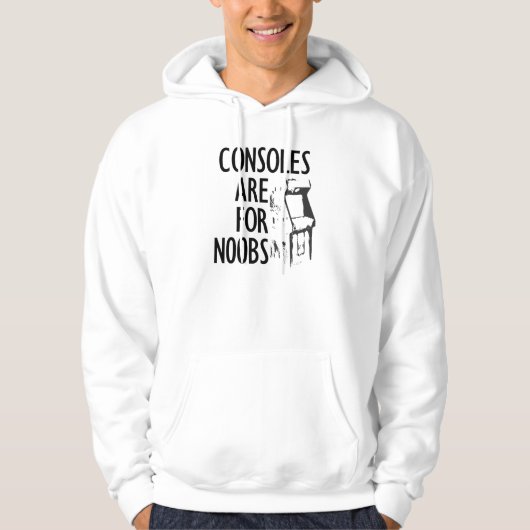 Konsolen sind für Noobs Hoodie (Vorderseite)