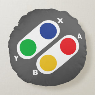 Konsolen-Spiel-Prüfer-rundes Kissen für Gamer