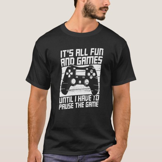 Konsolenspiel für einen Controller-Nerd T-Shirt (Vorderseite)
